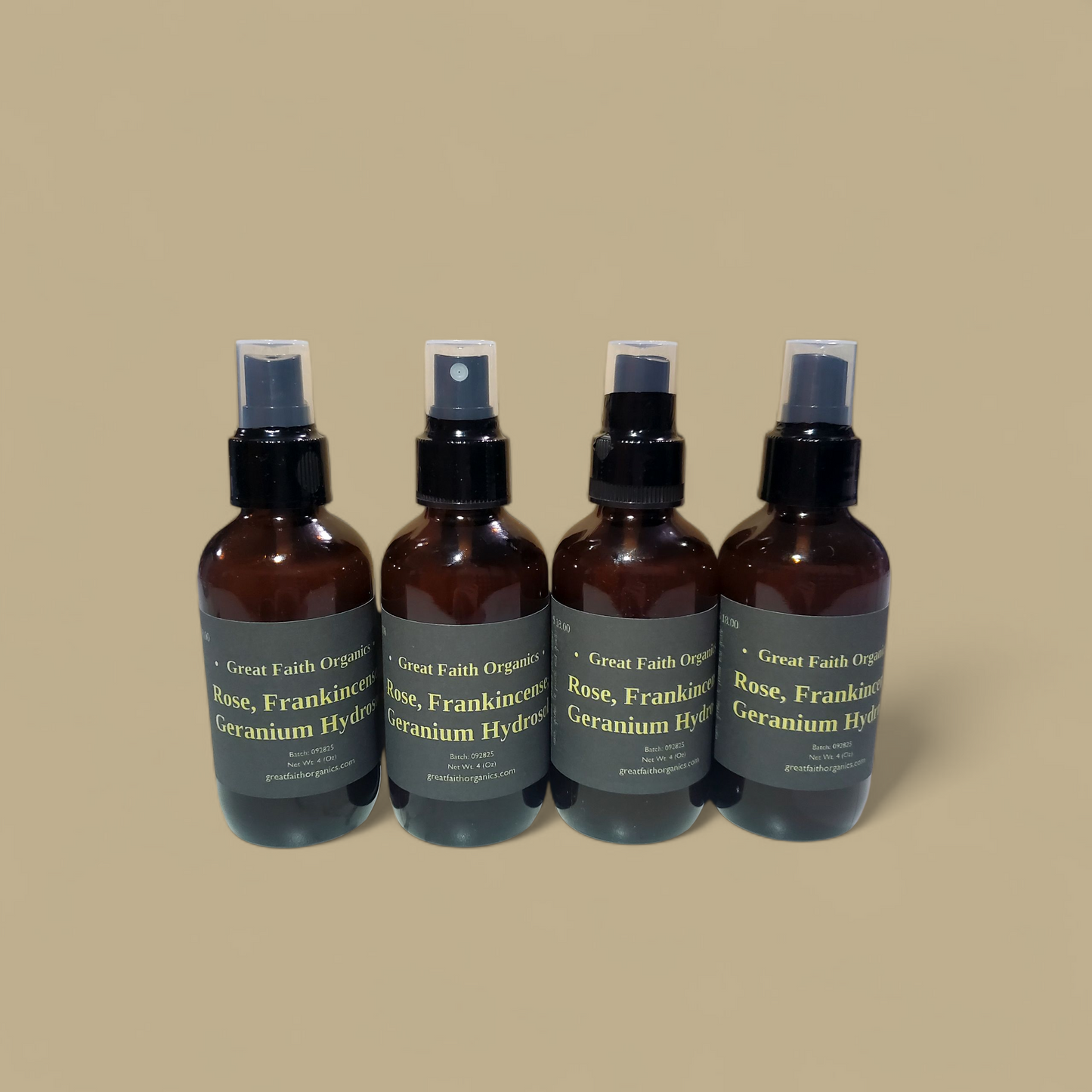 Rose, Frankincense, Geranium Hydrosol