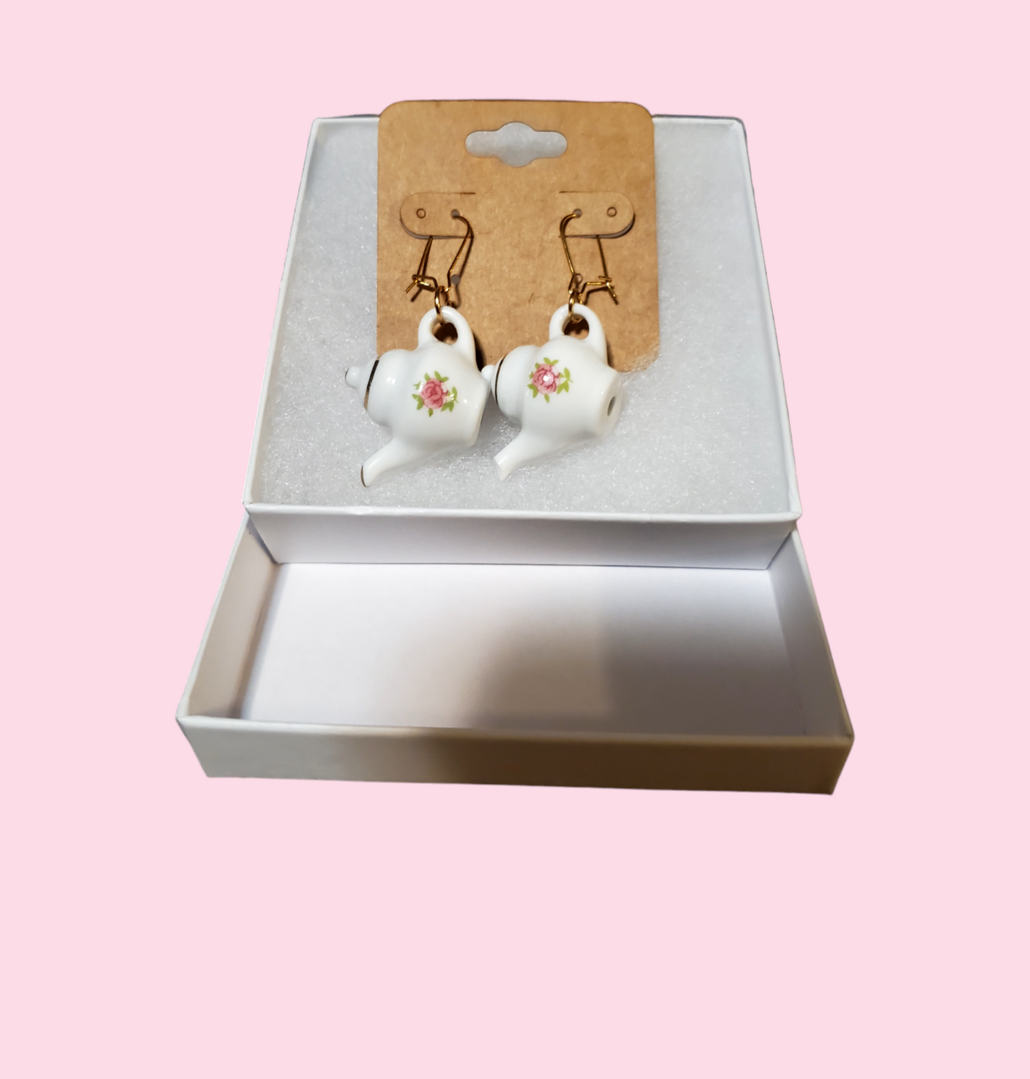 Tea Cup and Mushroom Earrings