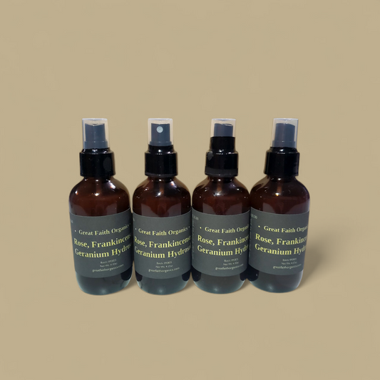 Rose, Frankincense, Geranium Hydrosol